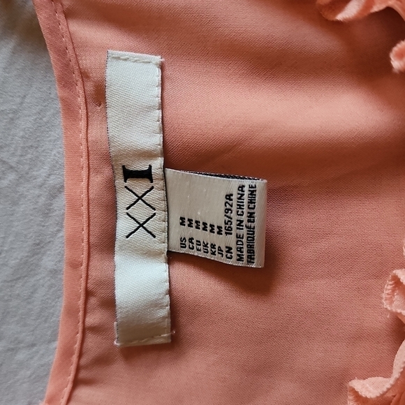 Pink Coral Flowy Spaghetti Strap Tank Top Size Medium - Picture 5 of 6